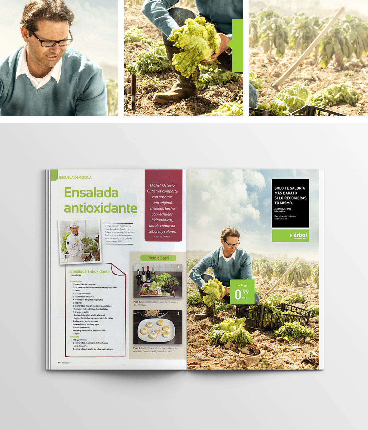 Orchard products print ad for El Arbol